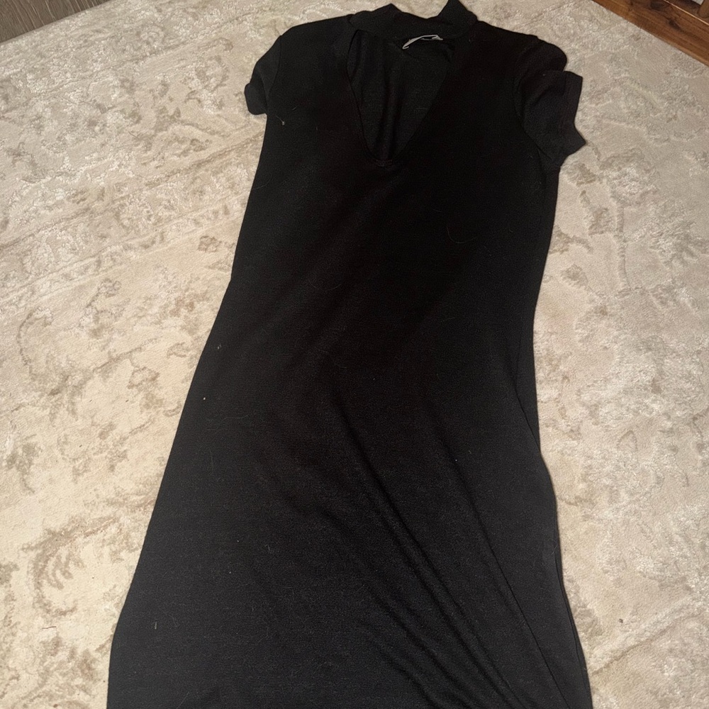 Aritzia Black Midi Dress